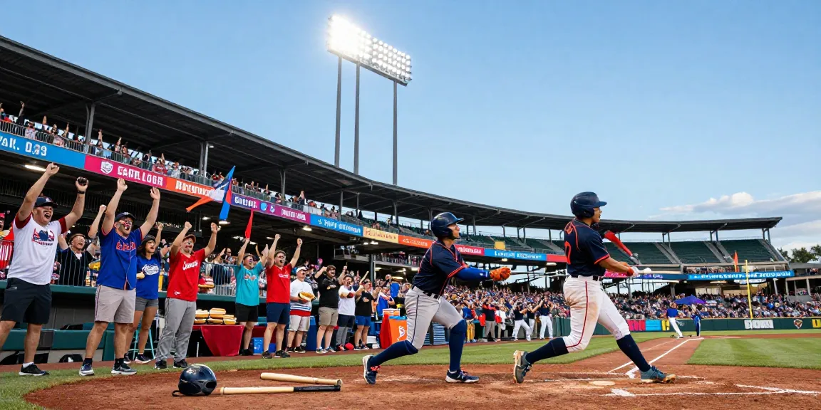 Fans at outdoor stadium cheering during a game at https://koiaminos.com, capturing the excitement and energy of live sports.