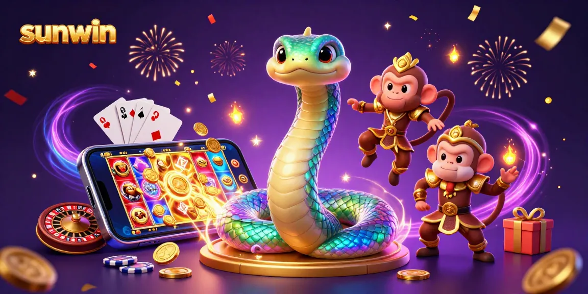 Experience the thrill of sunwin with colorful slot games and exciting casino elements.