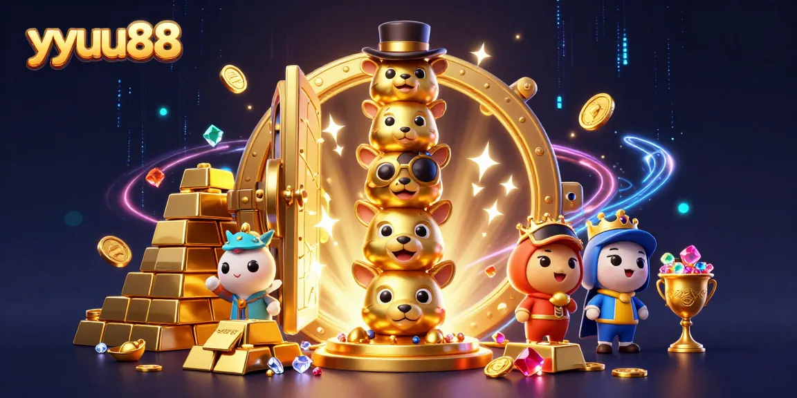 Experience thrilling gaming adventures at yyuu88 with vibrant, detailed casino elements and character illustrations.