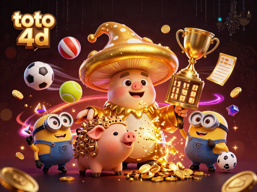 Experience toto 4d excitement with magical wizard and treasure-finding companions in a dynamic gambling scene.