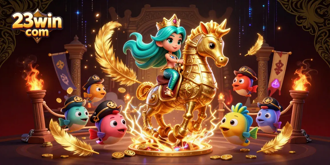Experience thrilling gameplay at 23win com with vibrant casino-themed characters and elements.