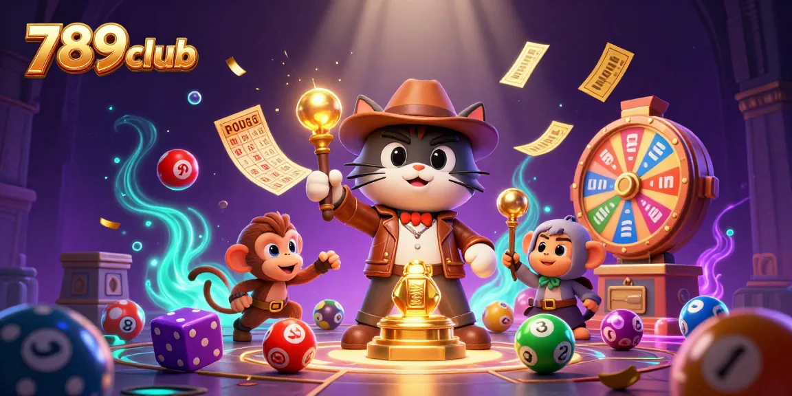 Experience thrilling adventures at 789club with exciting golden artifacts and colorful lottery elements.