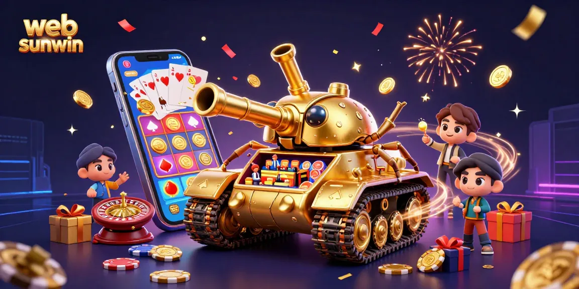 Wager and win with captivating bonuses at web sunwin, featuring an imaginative 3D casino scene.